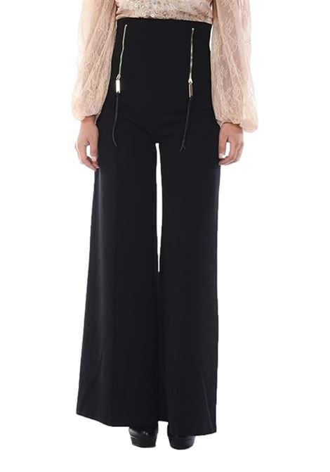 Pantaloni a palazzo a vita alta ELISABETTA FRANCHI | Pantaloni | C3.PA0237601530